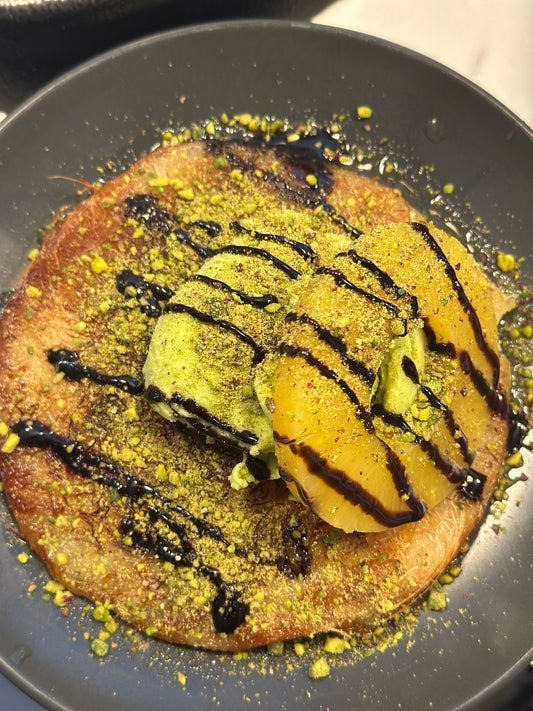 Knafeh cu inghetata si ananas